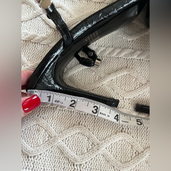 New! Steve Madden Black Heels with Silver Accent Studs Sandals Various Sizes - Picture 7 of 16